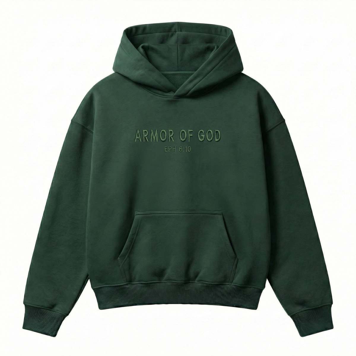 Armor of God Premium Hoodie - Pine Green