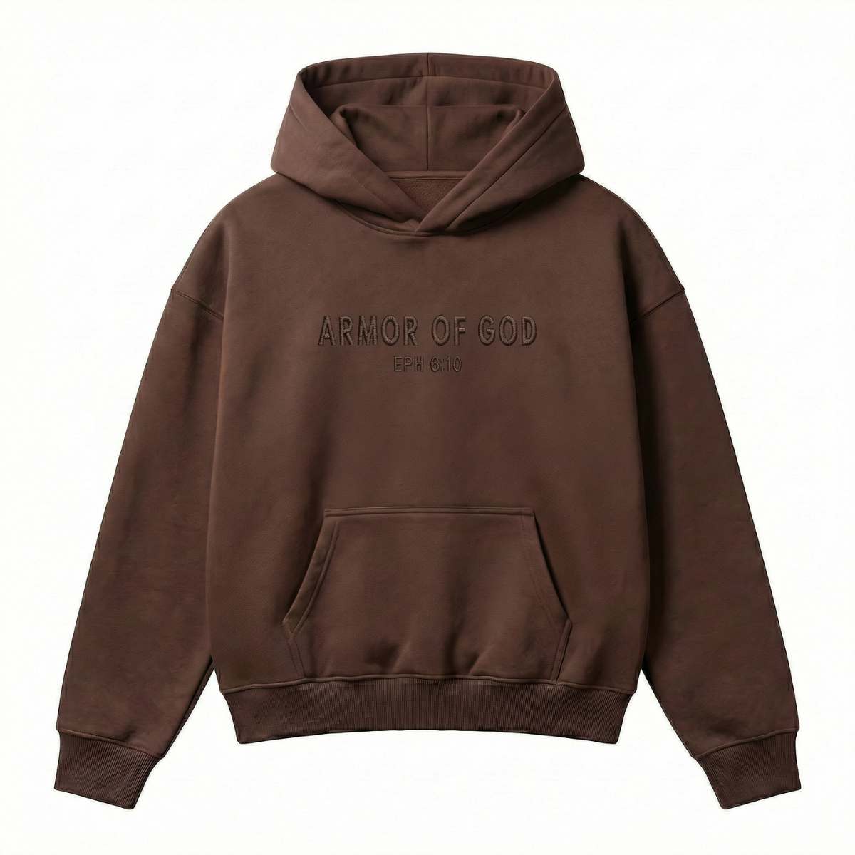 Armor of God Premium Hoodie - Chocolate