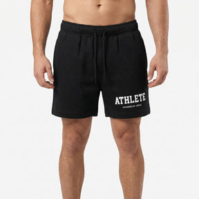 Athlete Powered by Jesus Premium Track Shorts - Black