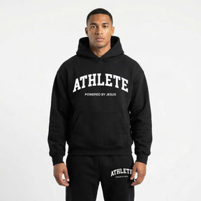 Athlete Powered by Jesus Premium Hoodie - Black