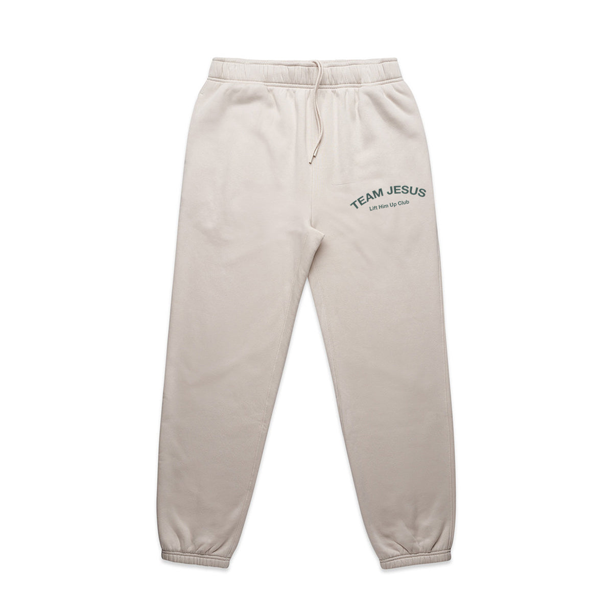 Team Jesus Track Pants - Bone