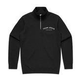 Team Jesus Half Zip Premium Sweater - Black