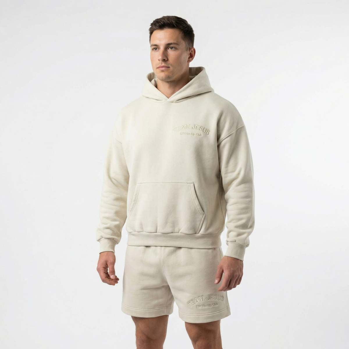 Team Jesus Premium Hoodie - Bone