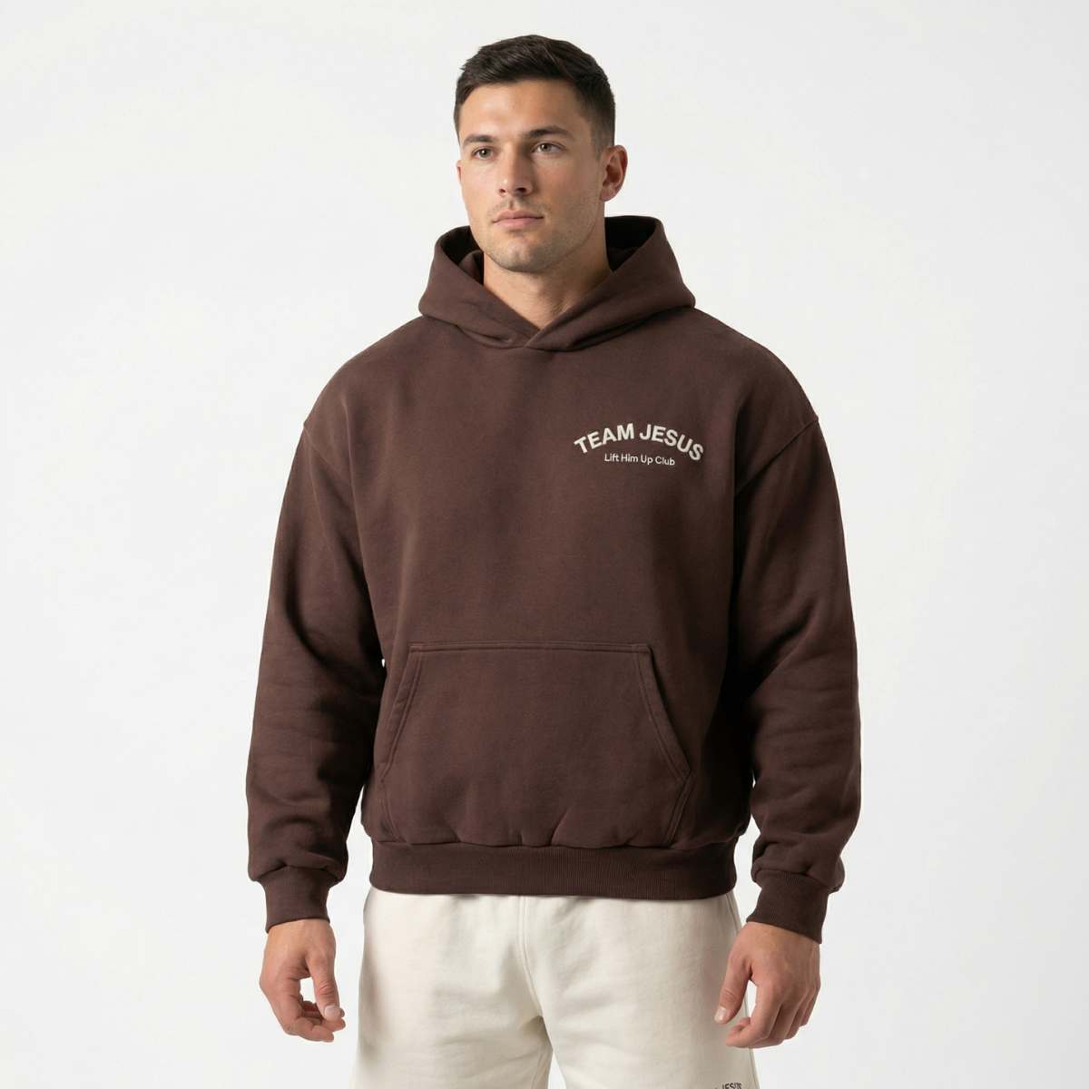 Team Jesus Premium Hoodie - Chocolate