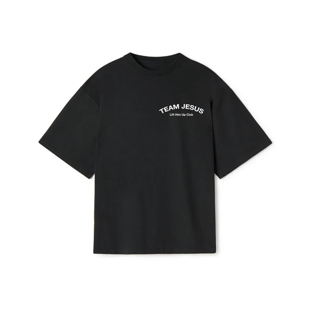 Team Jesus Oversized Heavy T-shirt - Black