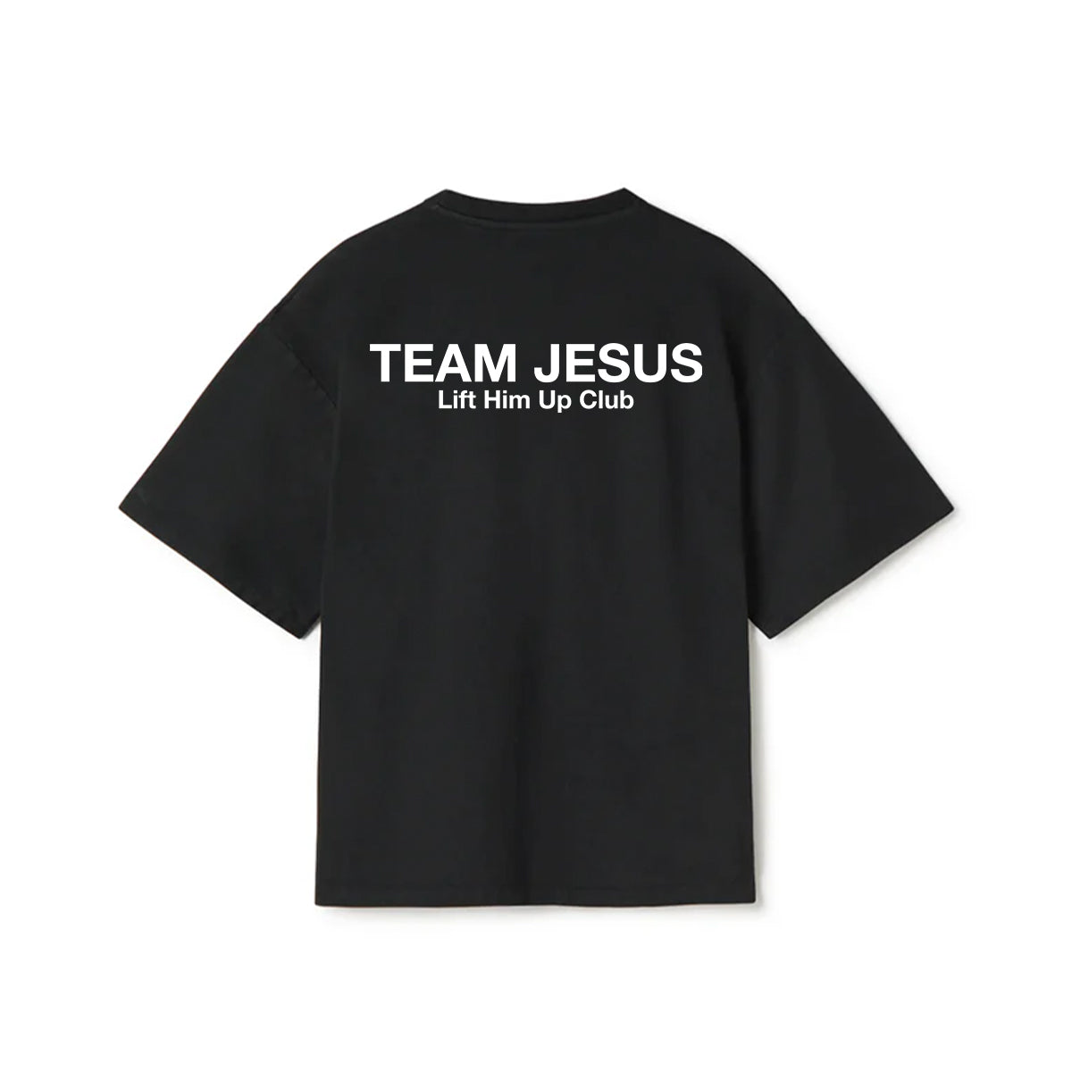 Team Jesus Oversized Heavy T-shirt - Black