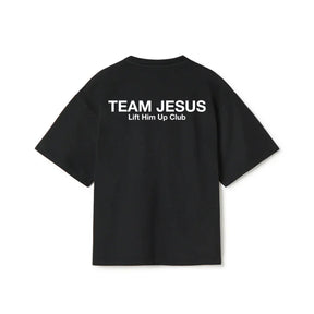 Team Jesus Oversized Heavy T-shirt - Black