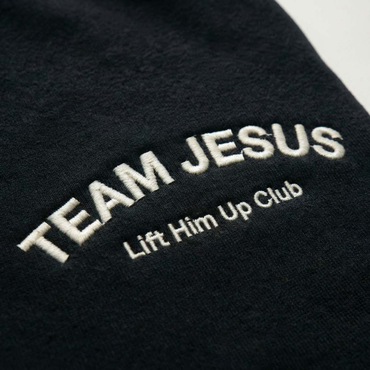 Team Jesus Premium Track Shorts - Black