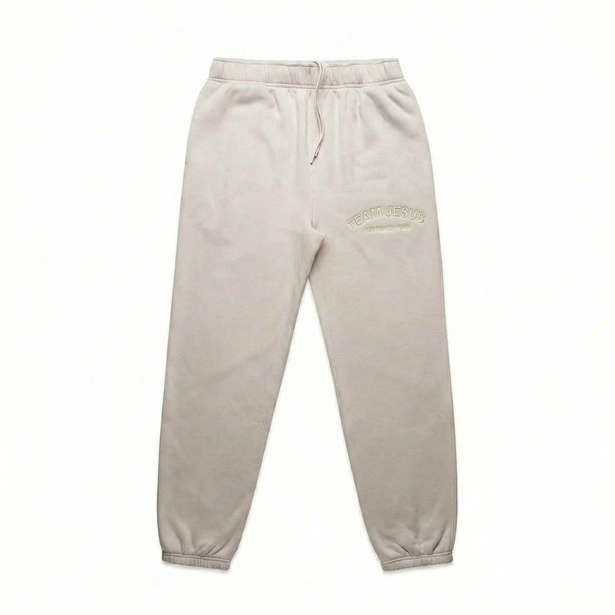 Team Jesus Track Pants - Bone