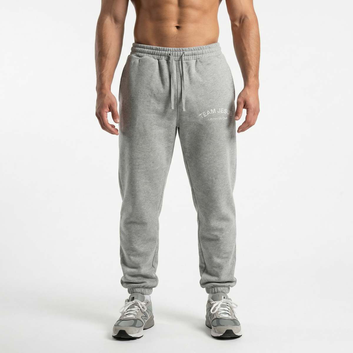 Team Jesus Track Pants - Sports Grey