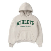 Athlete Powered by Jesus Premium Hoodie - Bone