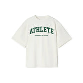 Athlete Powered by Jesus Oversized Heavy T-shirt - White