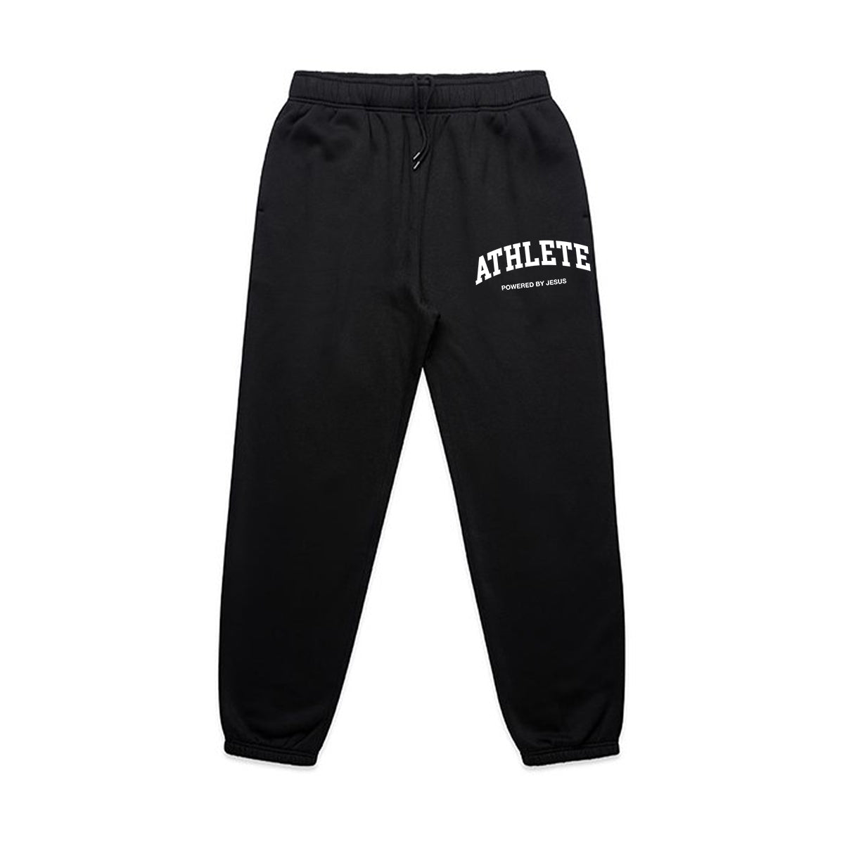 Athlete Powered by Jesus Premium Track Pants - Black