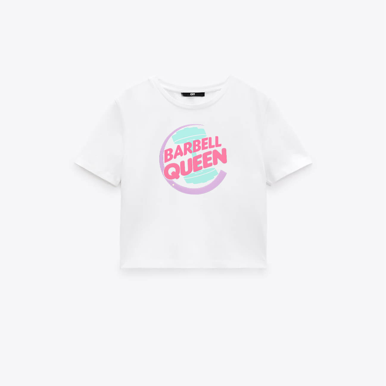 Barbell Queen Crop Top