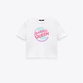 Barbell Queen Crop Top