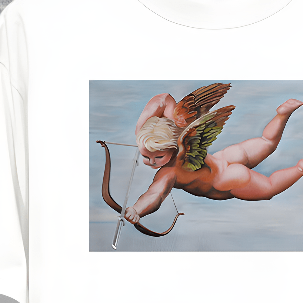 Cupid with Olympic Bar Oversized T-Shirt