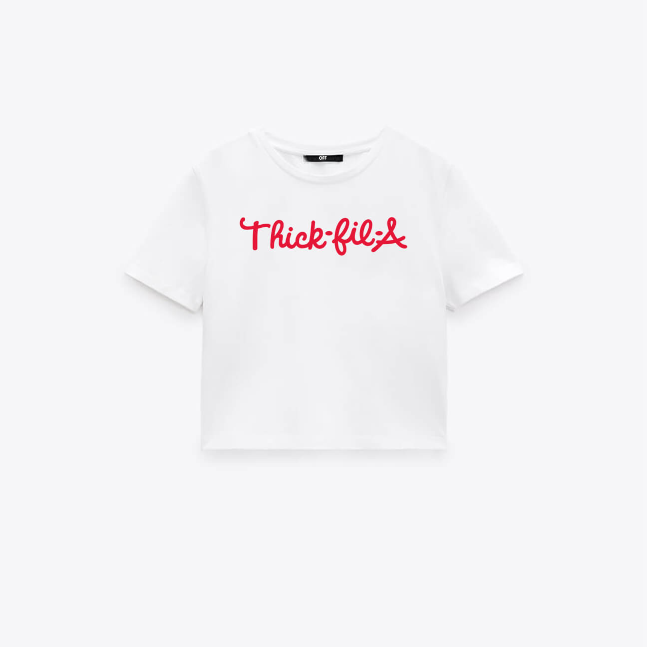 Thick-fil-A Crop Top